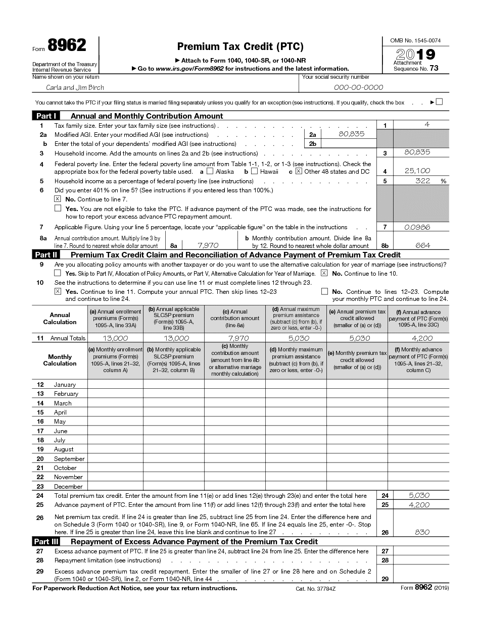 Form 8962